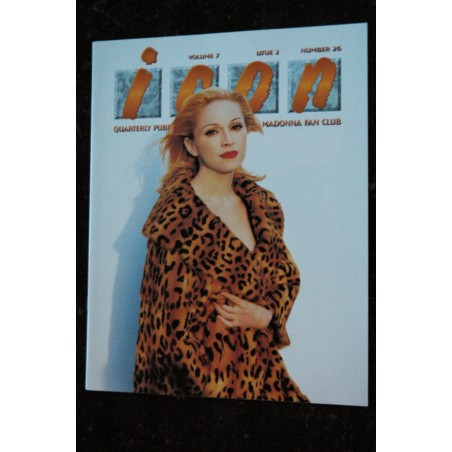 ICON MADONNA VOLUME 6 NUMBER 4 ISSUE 24 THE OFFICIAL MADONNA FAN CLUB