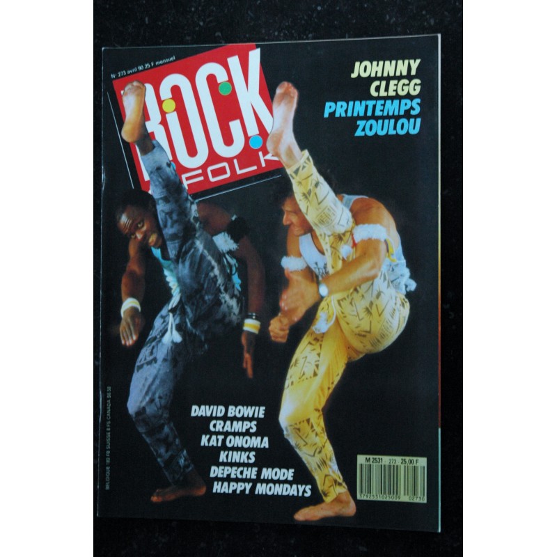 ROCK & FOLK 272  MIDNIGHT OIL  Lloyd COLE  ERIC CLAPTON Bruce SPRINGSTEEN THE THE
