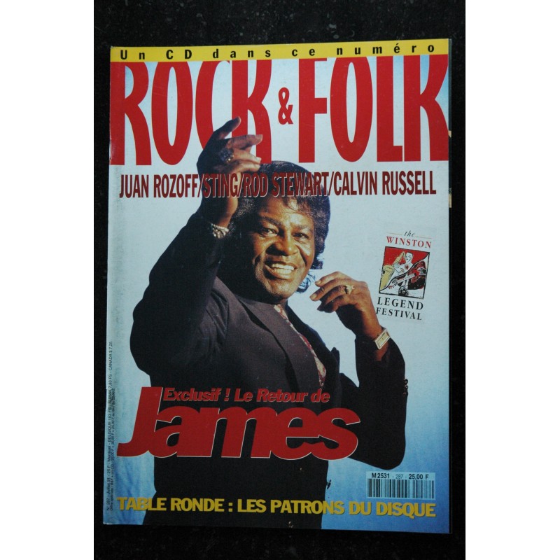 ROCK & FOLK 286  Bob DYLAN  WATERBOYS  CLASH  FISHBONE  Costello Joe JACKSON