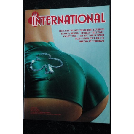 CLUB INTERNATIONAL 1977 Vol. 6 N° 8  MONROE EXCLUSIVE   EROTIC PHOTOGRAPHY