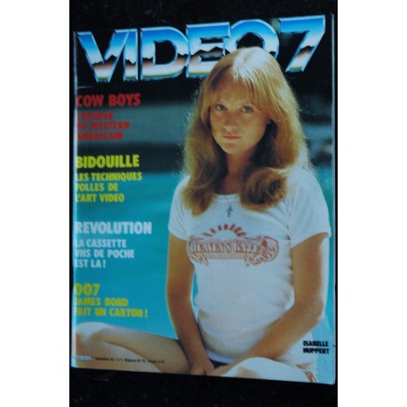 VIDEO 7 012 N° 12 1982  Brigitte BARDOT  Romy SCHNEIDER      + CAHIER EROTIC