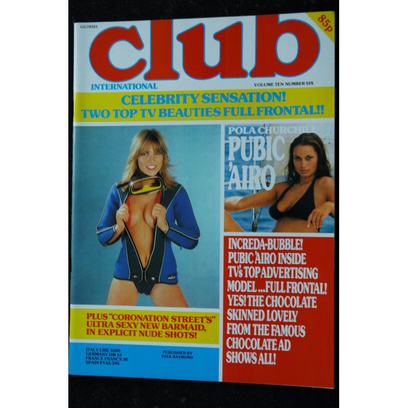 Club International Uk Vol. 10 N° 05 RAQUEL WELCH  URSULA ANDRESS  + Photos : Fanny   Michel Moreau