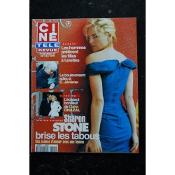 CINE TELE REVUE 9337  SHARON STONE  COVER  + 3 pages