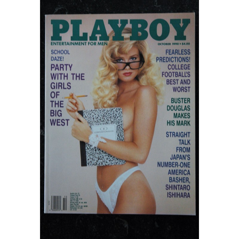 PLAYBOY US 1990 10 SCHOOL DAZE!  SHINTARO ISHIHARA BUSTER DOUGLAS