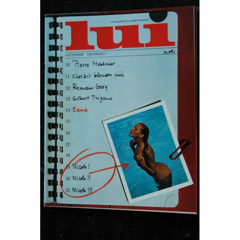 LUI 104 MESSMER CUIR ROMAIN GARY SEXY GITTY DESIR FAROUM GORGOULOFF PIN-UP ALSAN