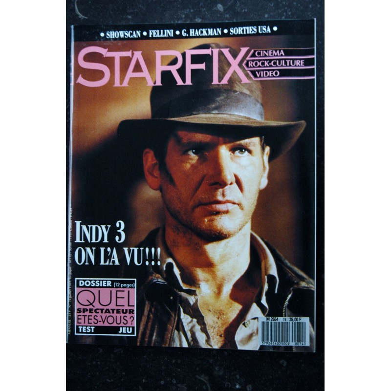 STARFIX 073  n° 73  * 1989 *  Indiana Jones III  J.C. VAN DAMME  BATMAN