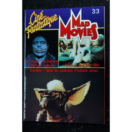 Ciné Fantastique MAD MOVIES  n° 34  * 1985 *  AVORIAZ 85  RAZORBACK PHILADELPHIA EXPERIMENT Dune 2010