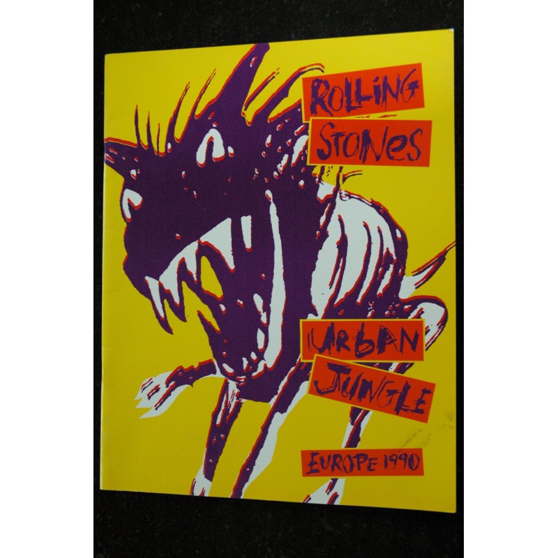 ROLLING STONES  * URBAN JUNGLE  * EUROPE 1990  *    Programme Officiel