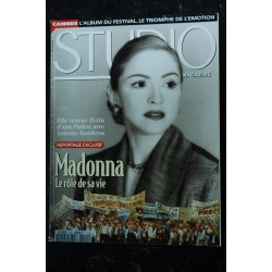 STUDIO 112 MADONNA EVITA D'ALAN PARKER AVEC ANTONIO BANDERAS ROLE DE SA VIE 1996