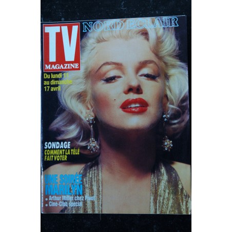 TV MAGAZINE NORD ECLAIR 84 AVRIL 1988 COVER MARILYN MONROE