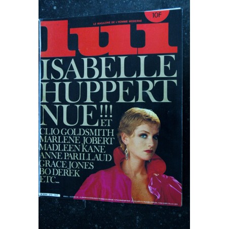 LUI 215 RARE ISABELLE HUPPERT MARLENE JOBERT ENTIEREMENT NUES ASLAN COLLECTOR 81