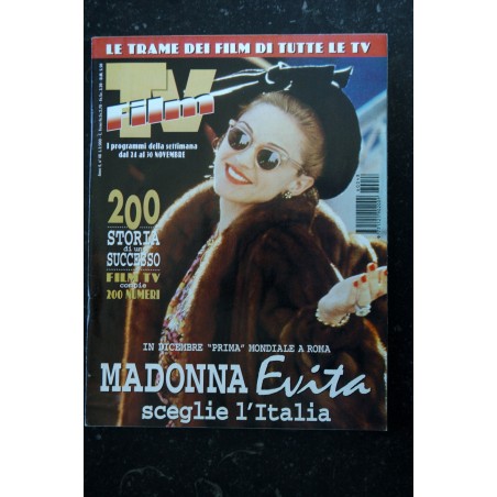 TV FILM ANNO VIII N. 16 16 APRILE 2000 COVER MADONNA & RUPERT COPPIA ALTERNATIVA IN SAI CHE C'E DI NUOVO ?