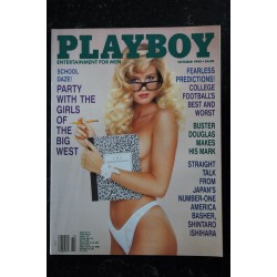 PLAYBOY US 1990 10 SCHOOL DAZE!  SHINTARO ISHIHARA BUSTER DOUGLAS