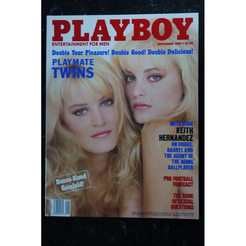 PLAYBOY US 1989 09 PLAYMATE TWINS   KEITH HERNANDEZ