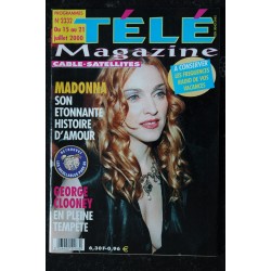 TELE MAGAZINE DU 15 AU 21 JUILLET 2000 COVER MADONNA SON ETONNANTE HISTOIRE D'AMOUR