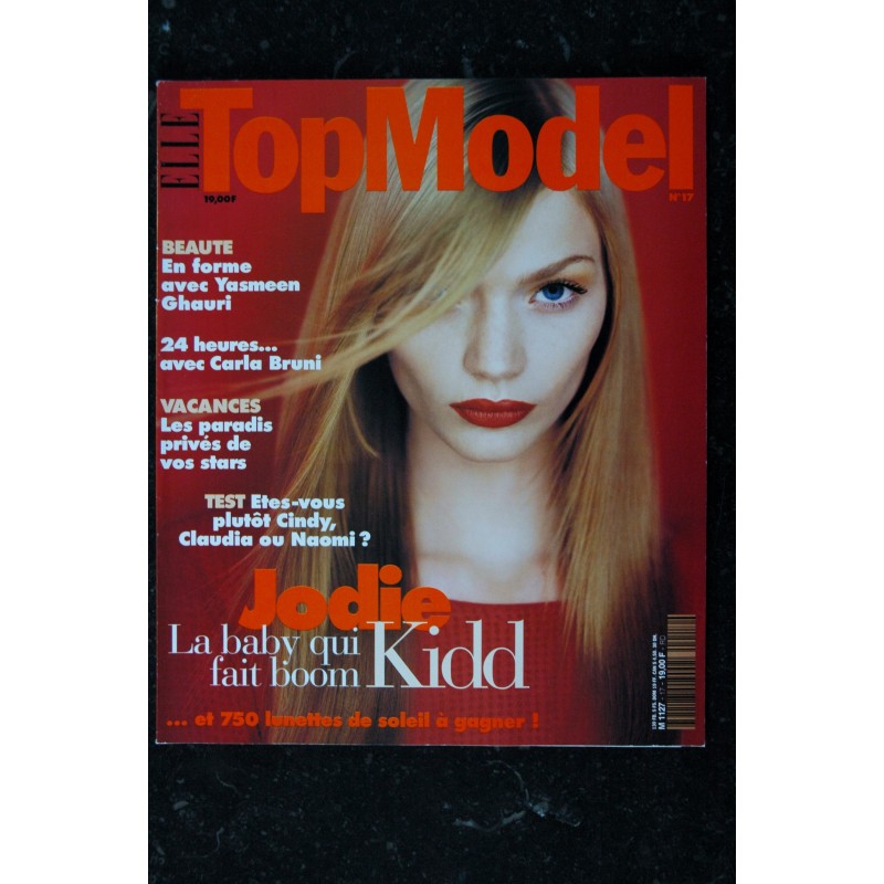 ELLE TOPMODEL 018 N° 18 COVER SHIRAZ NAOMI CAMPBELL MONICA BELLUCCI EVA HERZIGOVA SES SEXY SEINS 1997