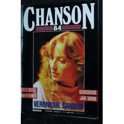 CHANSON 83 n° 6 NOVEMBRE DECEMBRE 1983 COVER JACQUES HIGELIN MAXIME LE FORESTIER MANSET FRANCIS CABREL