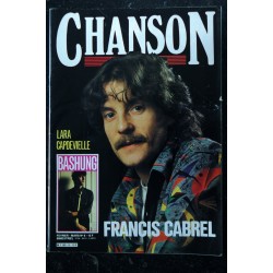 CHANSON 84 n° 7 DECEMBRE &  JANVIER 1984 COVER VERONIQUE SANSON YVES DUTEIL NINO FERRER SERGE GAINSBOURG JANE BIRKIN
