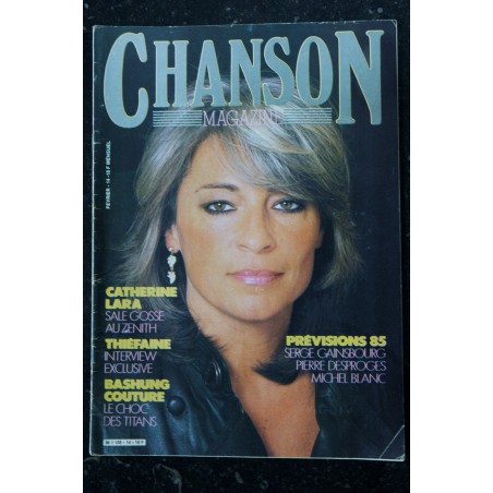 CHANSON MAGAZINE n° 16 AVRIL 1985 COVER RICHARD GOTAINER AXEL BAUER BOURGES