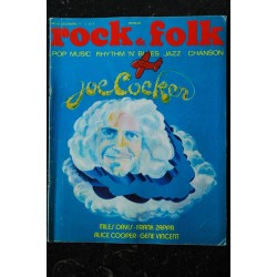 ROCK & FOLK 033 n° 33 OCTOBRE 1969 COVER BOB DYLAN A L'iLE DE WIGHT