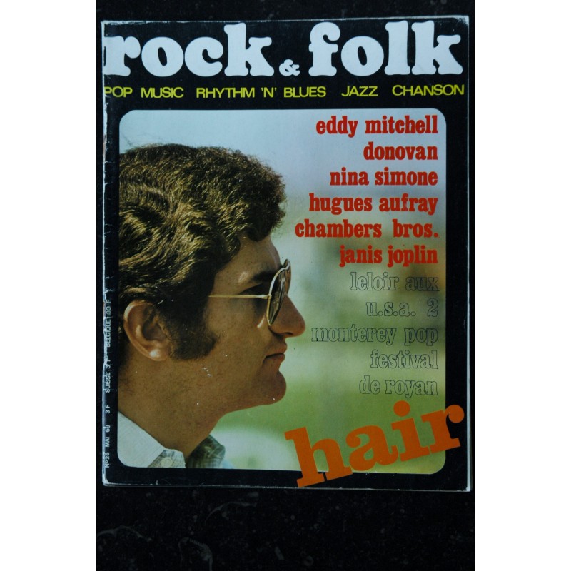 ROCK & FOLK 026 n° 26 FMARS 1969 COVER JOHNNY HALLYDAY JOHN MAYALL JOE TEX BARBARA STREISAND