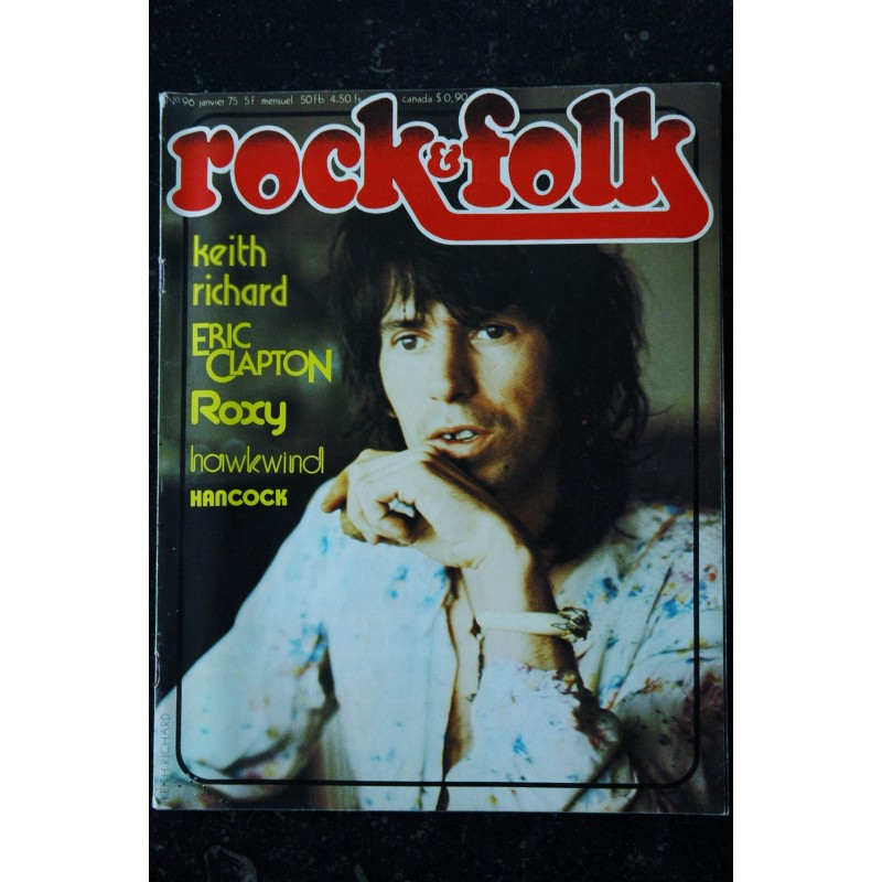 ROCK & FOLK 098 n° 98 MARS 1975 COVER MICK JAGGER L' ADIEU DES STONES ROLLING STONES