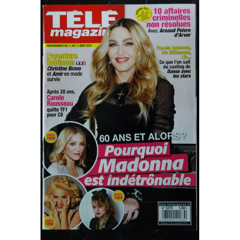 Télé 7 Jours  N° 1434 NOVEMBRE 1987 COVER MADONNA LA FOLIE MADONNA LE FILM WHO'S THAT GIRL TOUTES LES PHOTOS