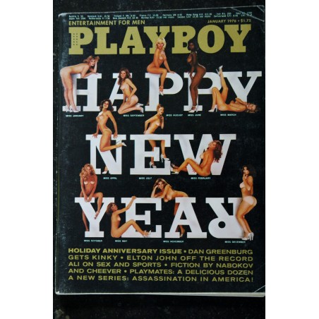 PLAYBOY Us 1976 01 DAN GREENBURG ELTON JOHN DAINA HOUSE EROTIC RICHARD FEGLEY