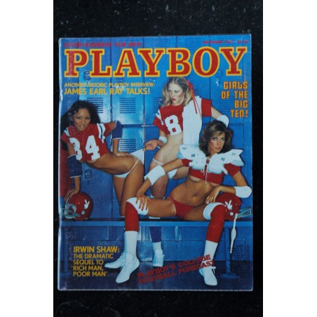 PLAYBOY 1977 SEPTEMBER IRWIN SHAW JAMES EARL RAY GIRLS NUDE OF BIG TEN DEBRA JO