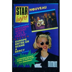 STAR LIGHT N° 1 1989 MADONNA REVIENT LIKE A PRAYER 8 PAGES + POSTER GEANT EUROPE A BERCY