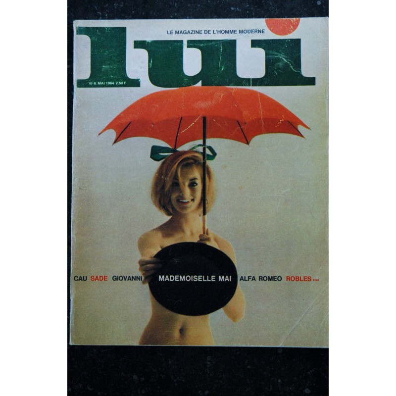 LUI 006 N° 6 LO DUCA ROBLES BEAUMONT ROLAND BIANCHINI NU MIREILLE DARC EN POSTER 1964