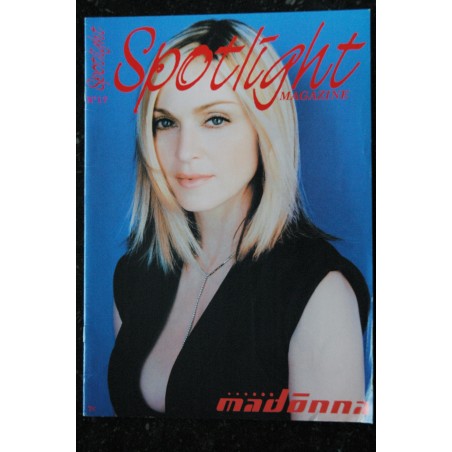 SPOTLIGHT 17 JANV 2002 MADONNA COUVERTURE PRESSE SINGLES 1ère PARTIE