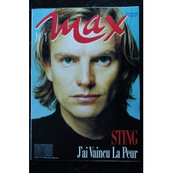 MAX 002 N° 2 1989 MARS COVER CHRISTOPHE LAMBERT + POSTER VERONIQUE GENEST GAULTIER KARYO YVES SIMON ERIC VU AN PHILIPPE DJIAN