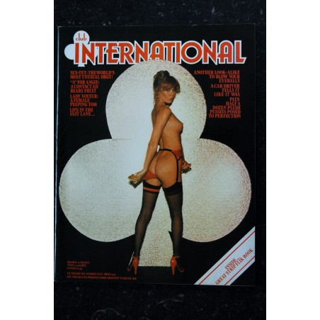 CLUB INTERNATIONAL UK Vol. 06 N° 04  photos : Stephan Jourdan Fanny DandelionEROTIC PHOTOGRAPHY