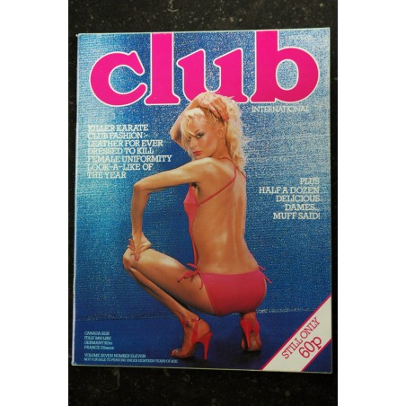 CLUB INTERNATIONAL UK Vol. 07 N° 10  photos : Adam Cole Rupert Daines Dandelion Fanny  EROTIC PHOTOGRAPHY