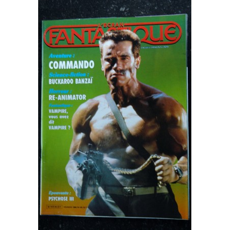 L'écran fantastique   n° 64  * 1986 *  ROCKY IV LE CHOC DES TITANS  KALIDOR  PEUR BLEUE