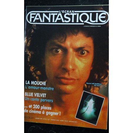 L'écran fantastique   n° 75  * 1986 *  HOWARD  DAVID BOWIE  Léa THOMPSON