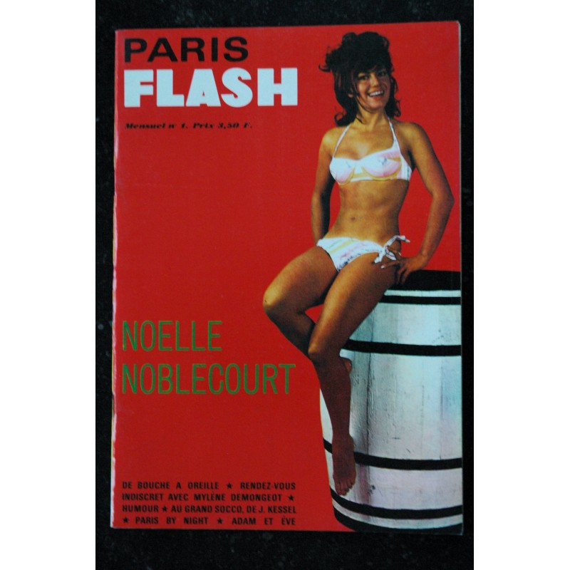 PARIS FLASH  N°  1 COLLECTOR NOELLE NOBLECOURT MYLENE DEMONGEOT SOPHIE HARDY 1965
