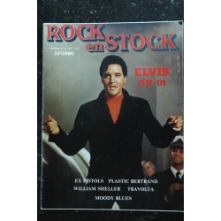ROCK en STOCK  n°  16  ELVIS  EX PISTOLS PLASTIC BERTRAND  William SHELLER TRAVOLTA  MOODY BLUES