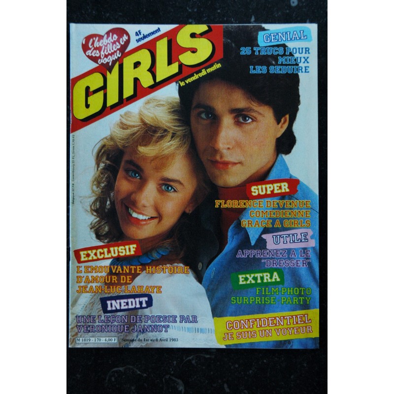 GIRLS n°  169 * avril 1983 *   CHRISTIAN VADIM  BROOKE SHIELDS  BANZAÏ