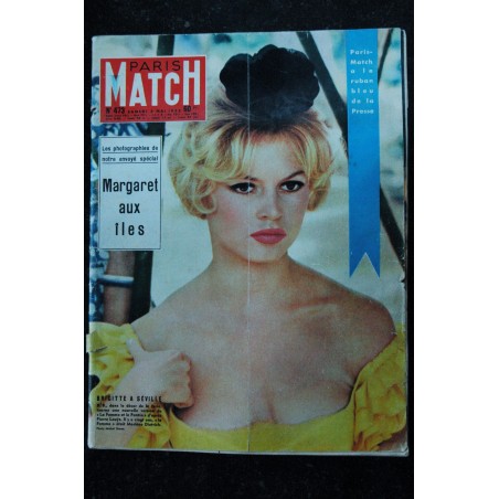 PARIS MATCH N°   99   10 février 1951 RARE  Brigitte BARDOT Première couverture  Ce qui va changer en France par RAYMOND CARTIER