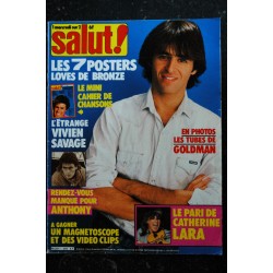 SALUT ! 243 JANVIER 1986 COVER GEORGE MICHAEL AXEL BAUER TRUST BOB GEORGE JEANNE MAS POSTER