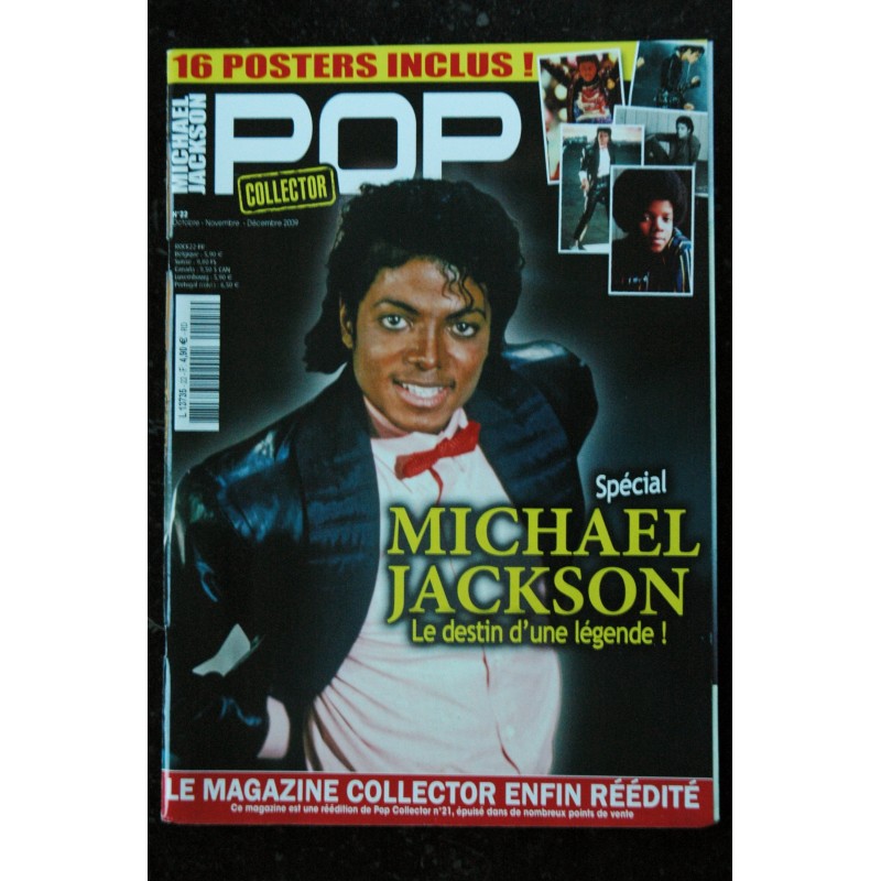 POP COLLECTOR MICHAEL JACKSON      Le destin d'une légende 16 POSTERS