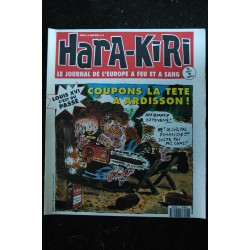 HARA KIRI Hebdo     3   RARE  * 1993 *  Le journal de l'Europe à feu et à sang   * Les Serbes plus forts que Patrick Bruel