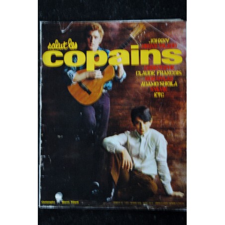 Salut les Copains N° 43 1966 02 JOHNNY HALLYDAY Hervé VILARD CHRISTOPHE Claude FRANCOIS BOB DYLAN ADAMO SYLVIE VARTAN