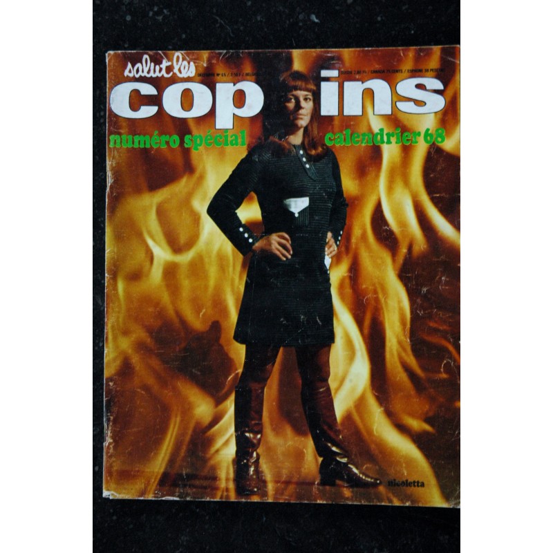 Salut les Copains N° 65   * 12 1967 * INCOMPLET * NICOLETTA François Hardy Johnny ANTOINE Eric CHARDEN