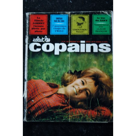 Salut les Copains N° 14   * 09 1963 * COMPLET *  SHEILA  JOHNNY HALLYDAY Claude FRANCOIS Paul ANKA les Gam's