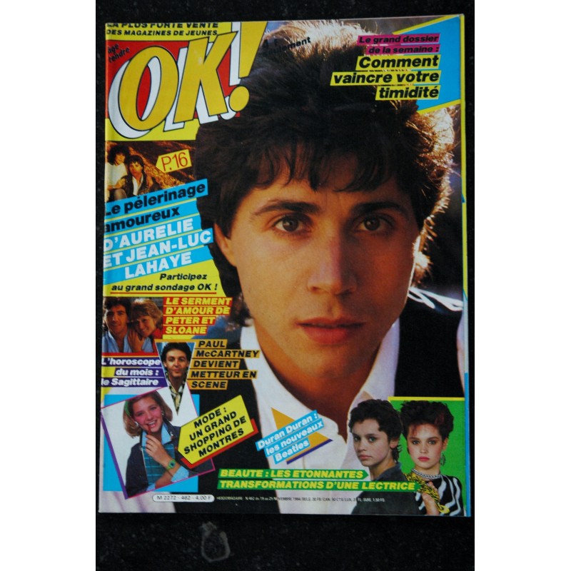 OK ! âge tendre 461  KIM WILDE  BOY GEORGE  ALAIN SOUCHON Poster ADJANI