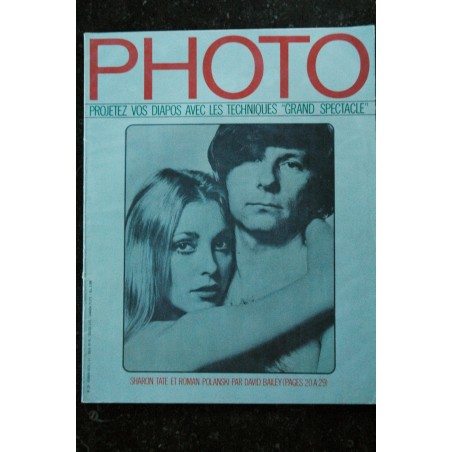 PHOTO 029 N° 29 SHARON TATE ROMAN POLANSKI PAR DAVID BAILEY ROBERT HUNTZINGER B VINCENT PHOTO 029 N° 29 SHARON TATE ROMAN POLANSKI PAR DAVID BAILEY ROBERT HUNTZINGER B VINCENT
