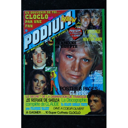 PODIUM Spécial suppl. au n° 85 Incomplet  Claude FRANCOIS